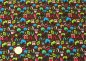 Preview: Eulenwald flannel brown fabric with owls